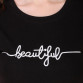 Women's Cotton Blend Typography Print Crop T-Shirt